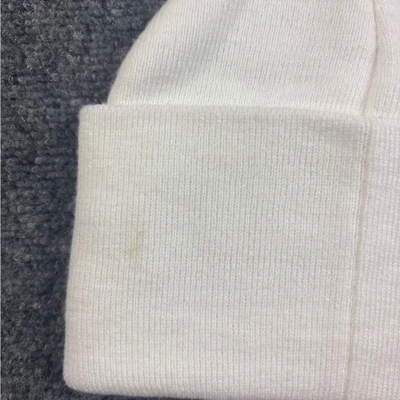 KARI TRAA Women’s Cream White Rothe Cuffed Beanie One Size Fits Most - Picture 5 of 7
